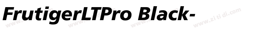 FrutigerLTPro Black字体转换